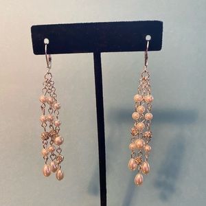 Pearl dangle earrings